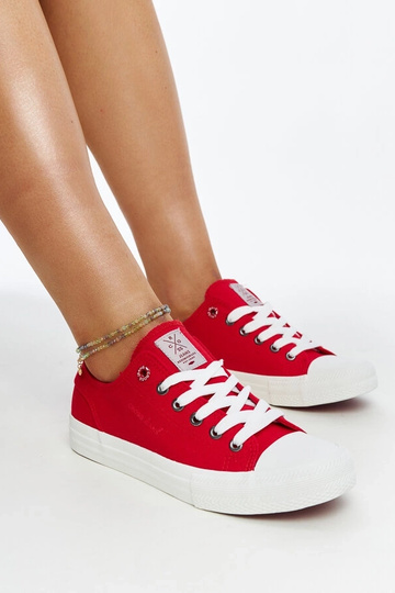 Rote Damen-Sneakers CROSS JEANS