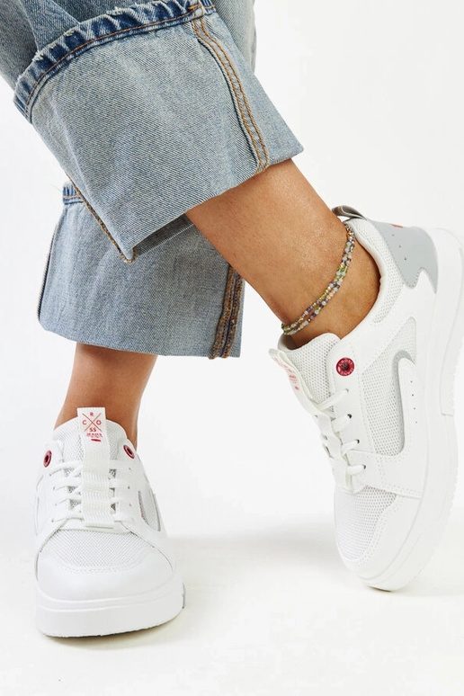 CROSS JEANS weiße Damen-Sneaker