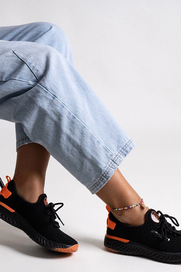 Schwarze Stoff-Sneaker für Damen CROSS JEANS 2