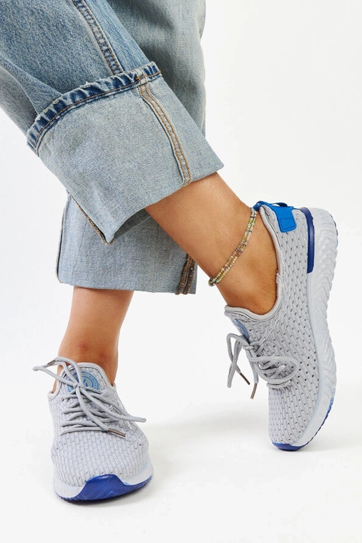 Graue Stoff-Sneaker für Damen CROSS...