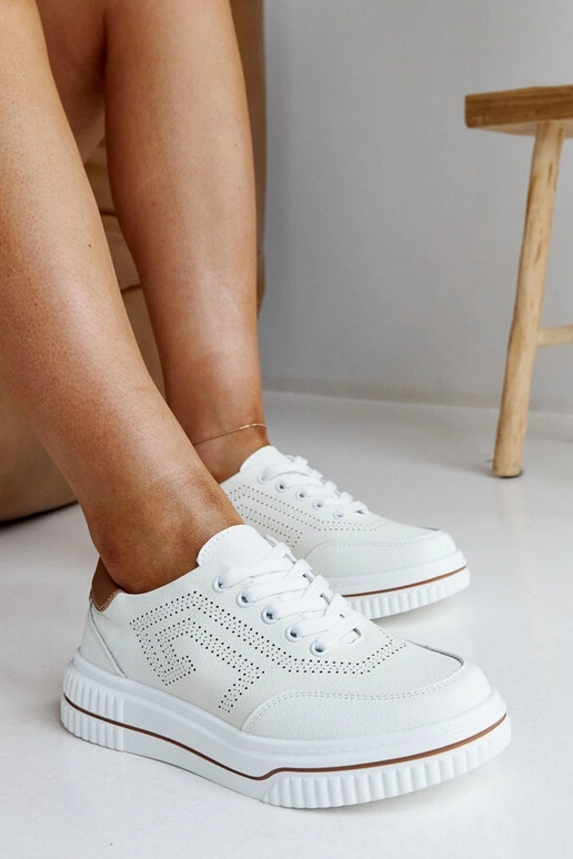 Beige Ledersneakers Rushd