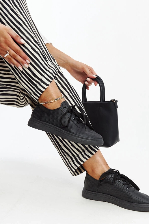 Schwarze Segana-Sneakers mit... Schwarze Segana-Sneakers mit...