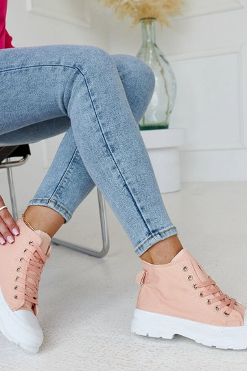 Hohe, rosafarbene Chunky-Sneakers Alhandra 2