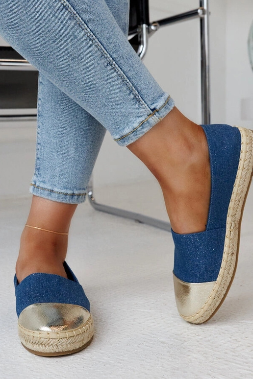 Espadrilles „Surana“ in Blau und Gold...