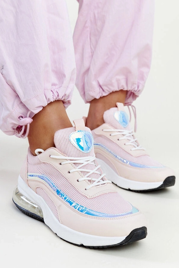 Rosa Sneaker mit Jelka-Hologramm