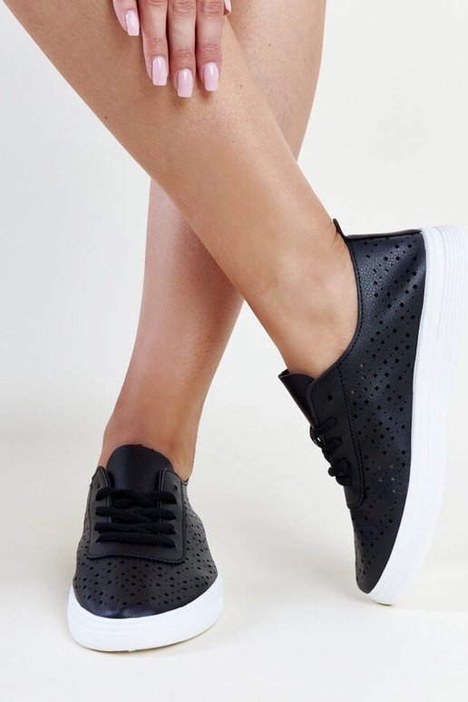 Schwarze Manoek-Sneakers mit...