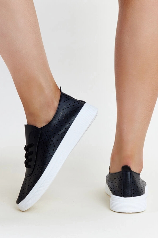 Schwarze Manoek-Sneakers mit...