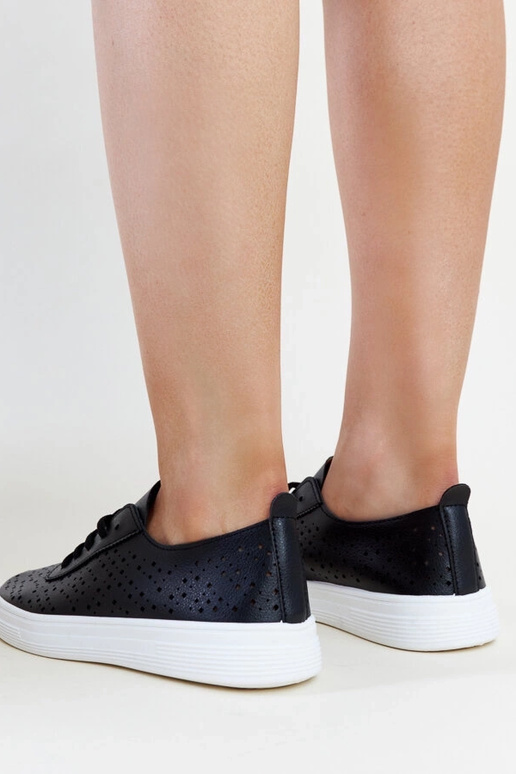 Schwarze Manoek-Sneakers mit...