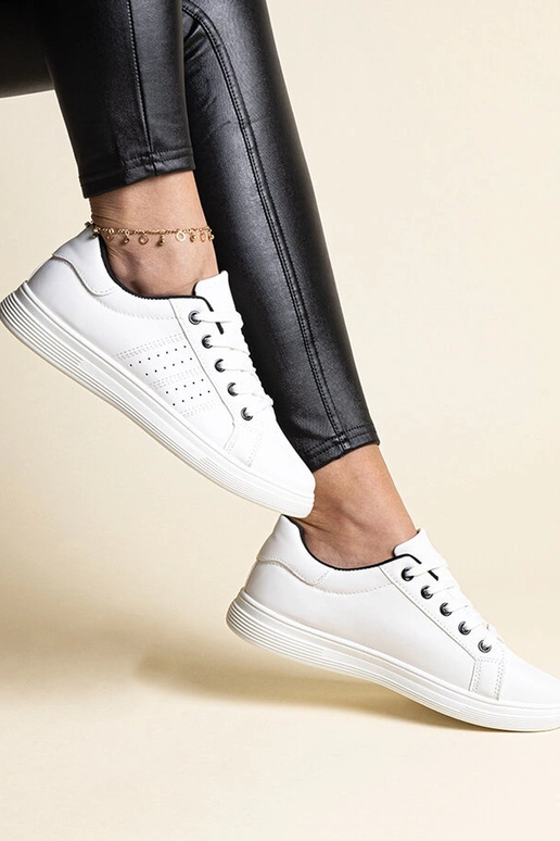 Weiße Sneaker Ökoleder Cathleen – mit...