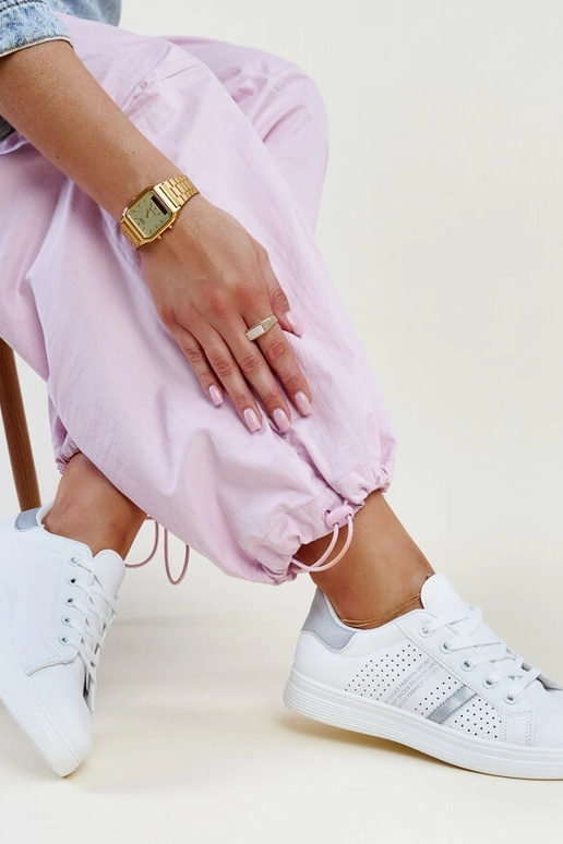 Berdine Sneakers aus weißem und...