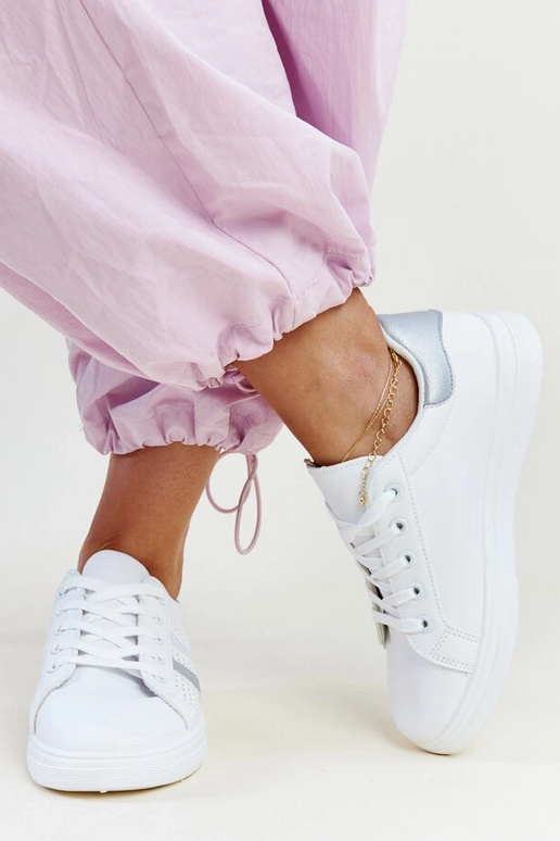 Berdine Sneakers aus weißem und...