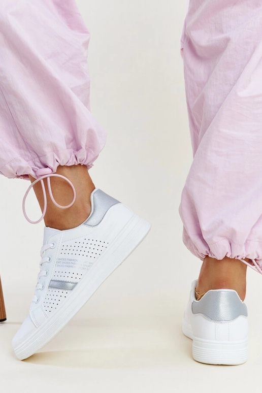 Berdine Sneakers aus weißem und...