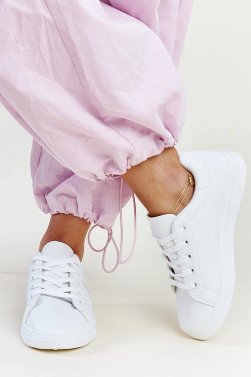 Weiße Sneakers Ökoleder Berdine