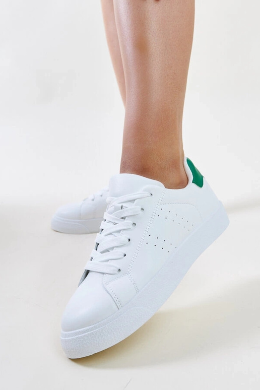 Weiße und grüne Sneaker „Akila“ Weiße und grüne Sneaker „Akila“