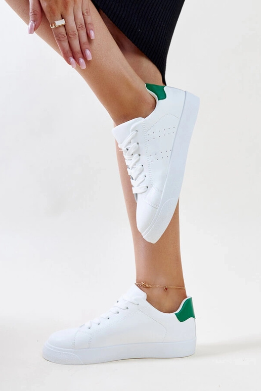 Weiße und grüne Sneaker „Akila“ Weiße und grüne Sneaker „Akila“