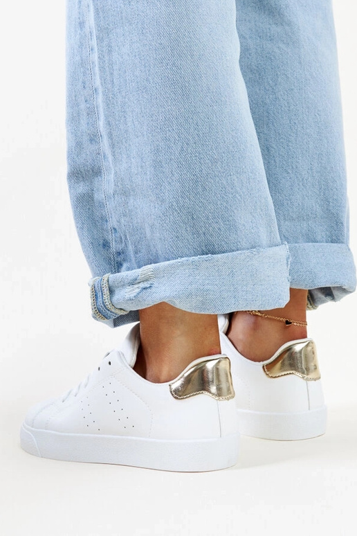 Weiße und goldene Sneaker „Akila“ Weiße und goldene Sneaker „Akila“