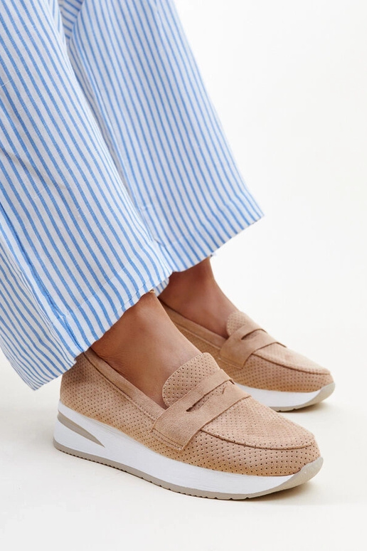 Braune perforierte Muna-Schuhe Braune perforierte Muna-Schuhe