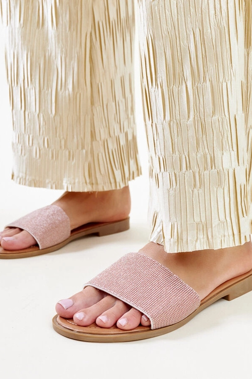 Anilsa braun glänzende Flip-Flops