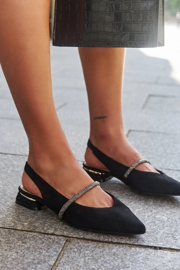 Schwarze Ballerinas mit...