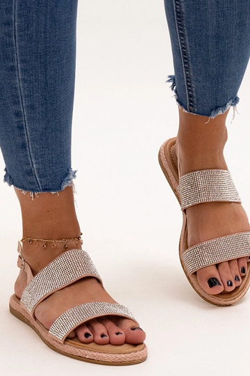 Rosa Sandalen mit...