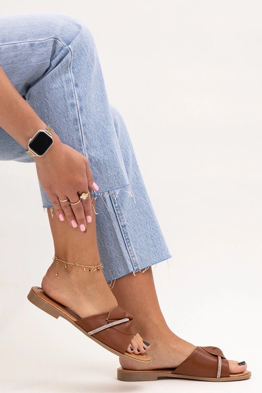 Amari Pantoletten mit Zirkonia-Riemen