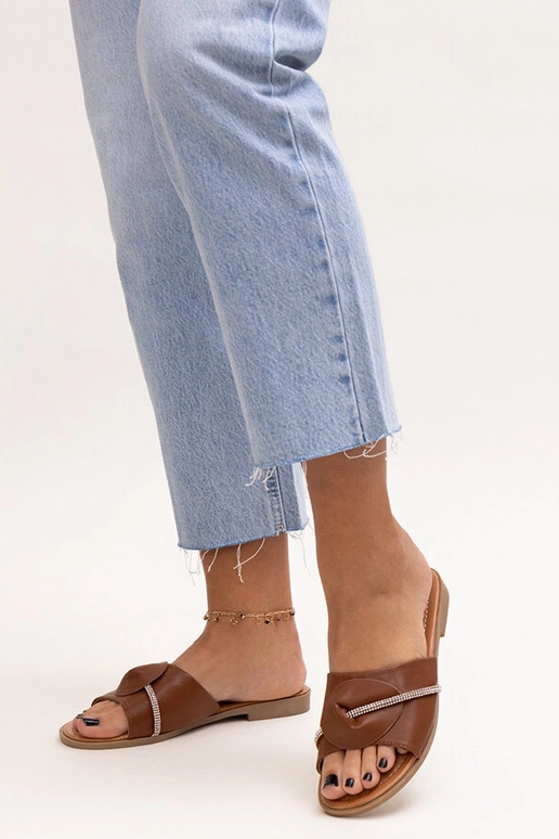 Amari Pantoletten mit Zirkonia-Riemen