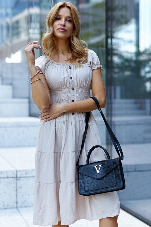 Barsa Schultertasche mit Krokodilmuster Barsa Schultertasche mit Krokodilmuster