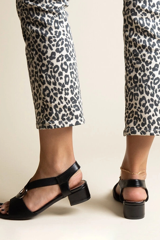 Schwarze Slip-On-Sandalen „Jorga“ mit...