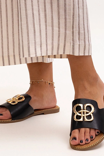 Schwarze Flip-Flops mit...