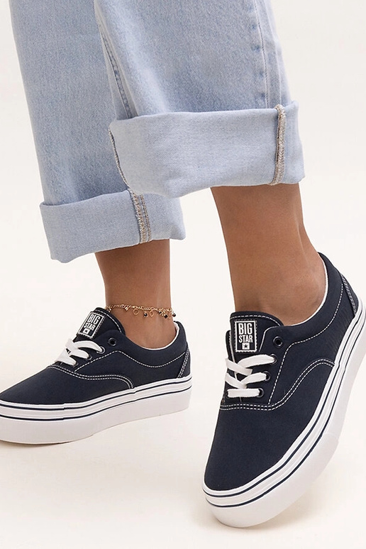 Marineblaue Big Star Sneakers LL274233
