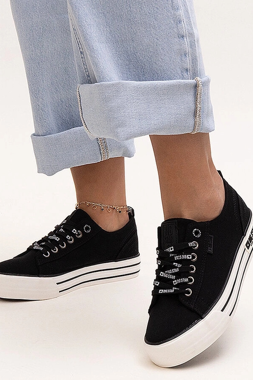 Schwarze Big Star-Sneakers KK274013