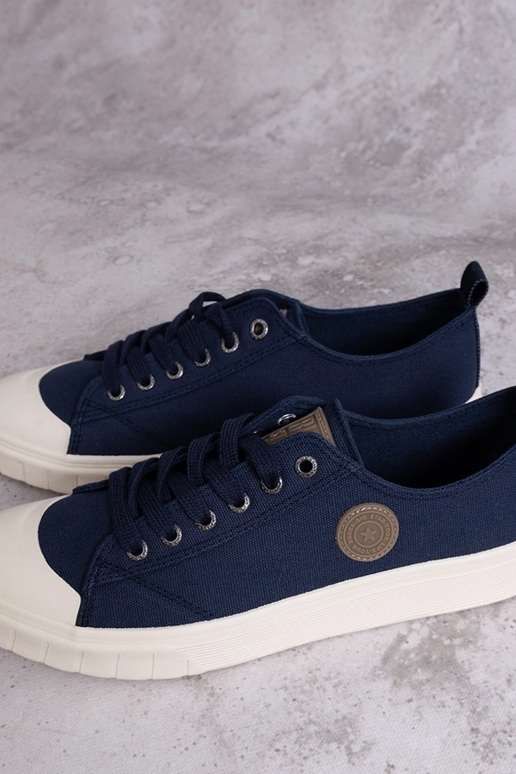 Dunkelblaue Sneakers Big Star...
