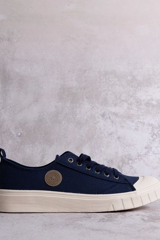 Dunkelblaue Sneakers Big Star...