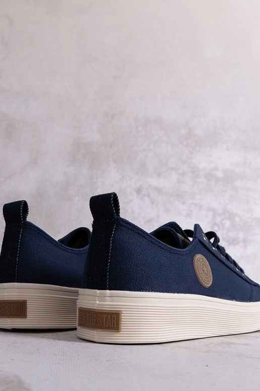 Dunkelblaue Sneakers Big Star...