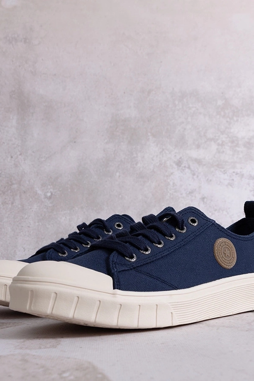 Dunkelblaue Sneakers Big Star...