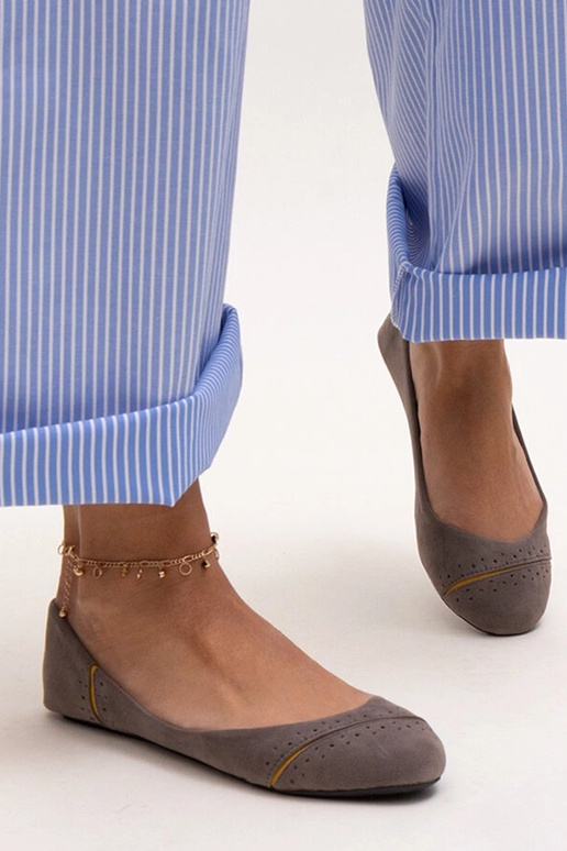 Graue klassische Ballerinas Dorris