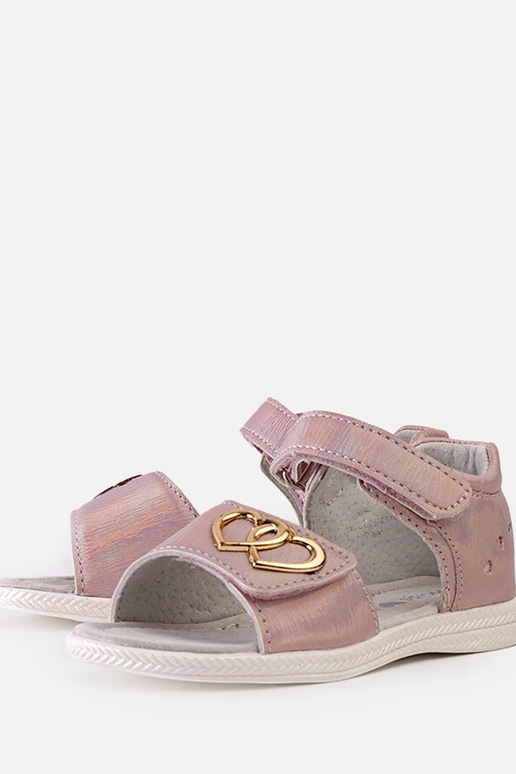 Rosa Kindersandalen mit Ledersohle Minka Rosa Kindersandalen mit Ledersohle Minka