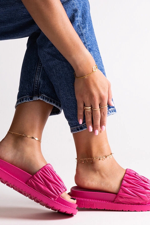 Rosa Flip-Flops mit Rüschen „Big...