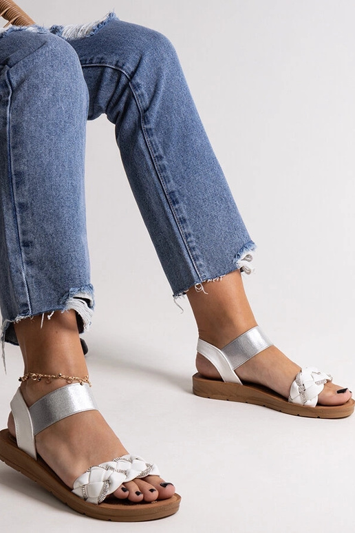 Weiße Sandalen „Aldona“