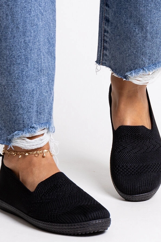 Shadhi – Schwarze Slip-On-Sneaker aus...