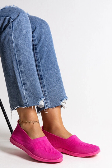 Dunkelrosa Slip-On-Sneakers... 2