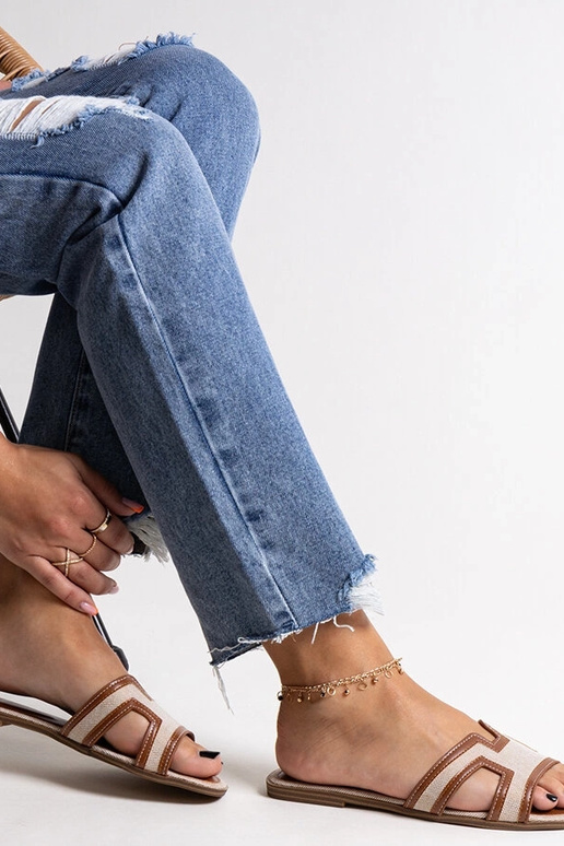 Baya Braune klassische Flip-Flops