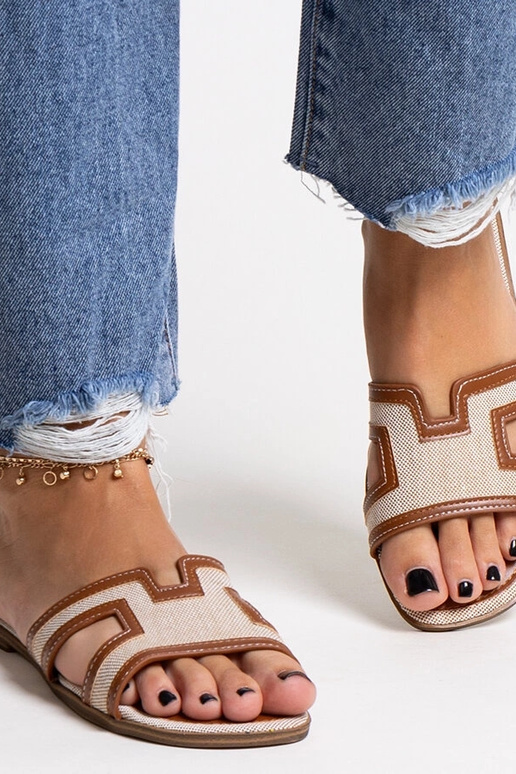 Baya Braune klassische Flip-Flops