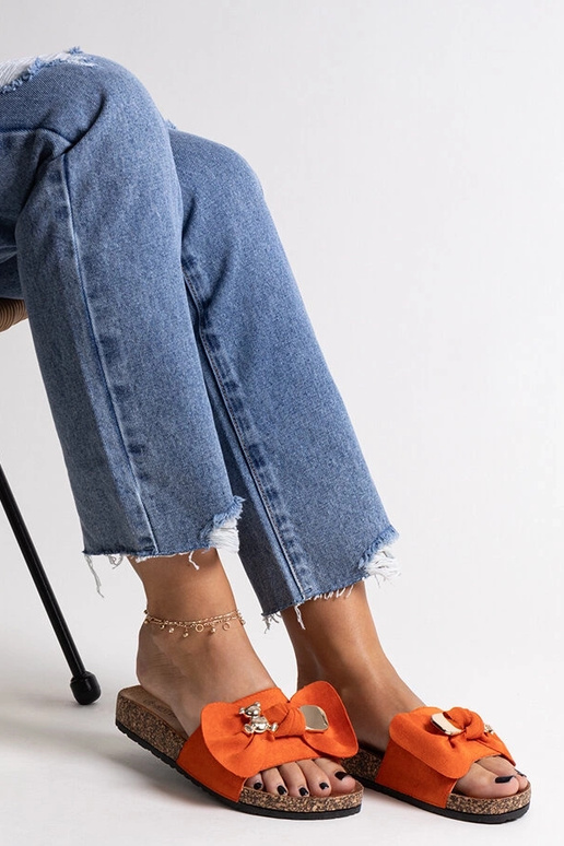 Orange Flip-Flops mit Schleife und...