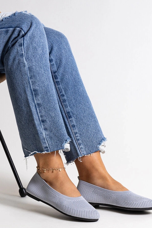 Graue Ballerinas aus Stoff Yafia Graue Ballerinas aus Stoff Yafia