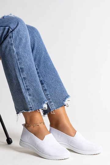 Abadly – Weiße Slip-On-Sneaker 2