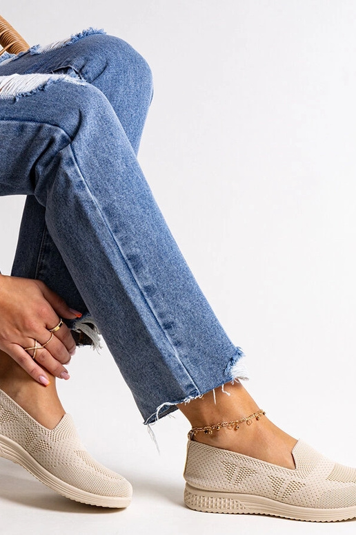 Beige Slip-On-Sneakers „Abadly“