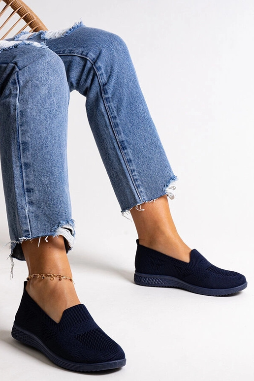 Abadly – Slip-On-Sneakers in Marineblau