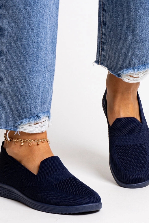 Abadly – Slip-On-Sneakers in Marineblau