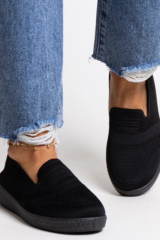 Schwarze Slip-On-Sneakers „Mikaila“